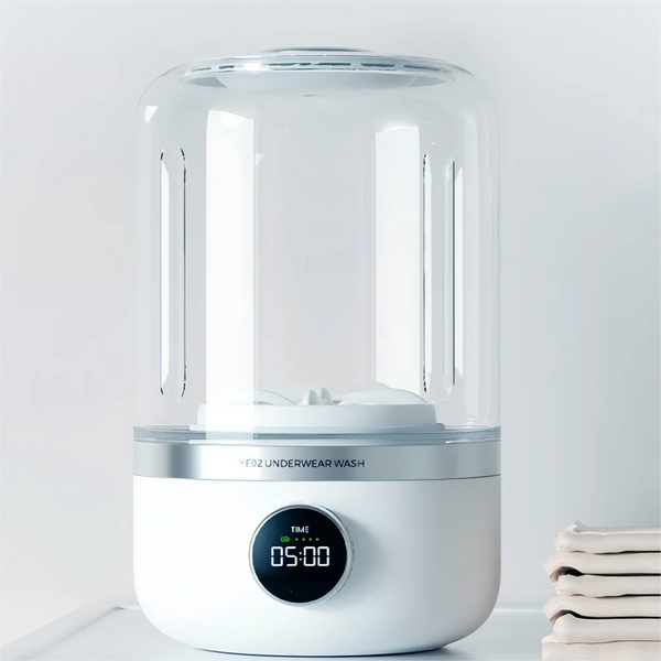 < img src="path_to_your_image.jpg" alt="Smart Laundry Cup - Portable and Wireless Washing Machine">