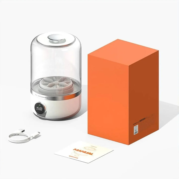 < img src="path_to_your_image.jpg" alt="Smart Laundry Cup - Portable and Wireless Washing Machine">